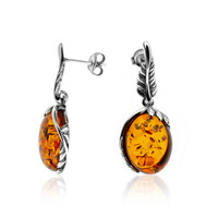 Baltic Amber Silver Earrings