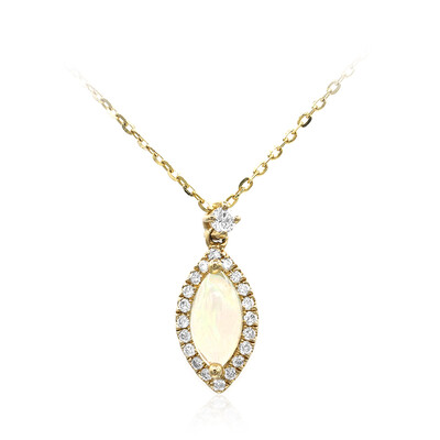 10K AAA Welo Opal Gold Necklace