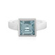 Sky Blue Topaz Silver Ring (MONOSONO COLLECTION)