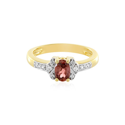 Pink Zircon Silver Ring