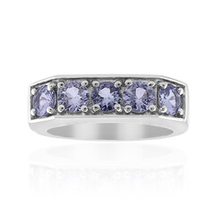 Unheated Tanzanite Silver Ring