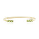 Peridot Silver Bangle