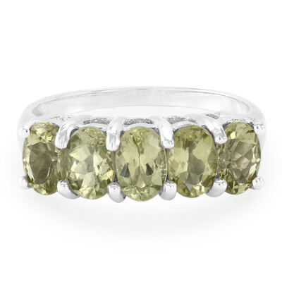 Lemon Apatite Silver Ring