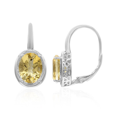 Citrine Silver Earrings