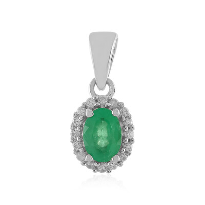 Ethiopian Emerald Silver Pendant