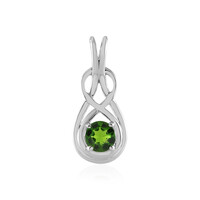 Russian Diopside Silver Pendant