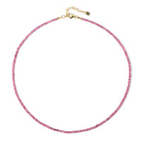 Pink Tourmaline Silver Necklace