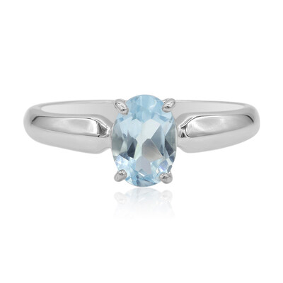 Sky Blue Topaz Silver Ring