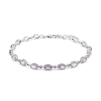 Bolivian Amethyst Silver Bracelet