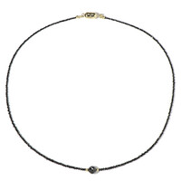 9K Black Diamond Gold Necklace (Adela Gold)