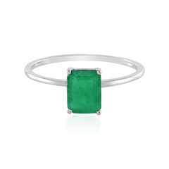 Brazilian Emerald Platinum Ring