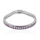 Bolivian Amethyst Silver Bracelet