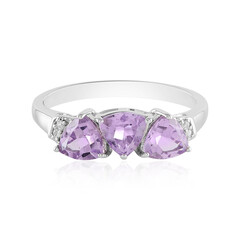 Rose de France Amethyst Silver Ring