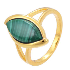 Malachite Silver Ring