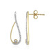 9K Flawless (F) Diamond Gold Earrings (LUCENT DIAMONDS)