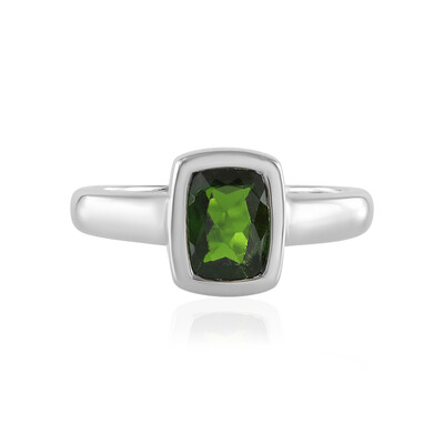 Russian Diopside Silver Ring