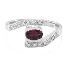 Rajasthan Rhodolite Silver Ring