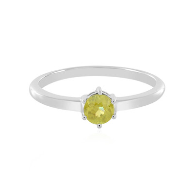 Sphene Silver Ring