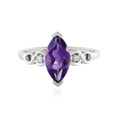 Siberian Amethyst Silver Ring