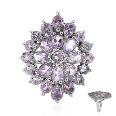 Rose de France Amethyst Silver Ring