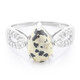 Dalmatian Jasper Silver Ring