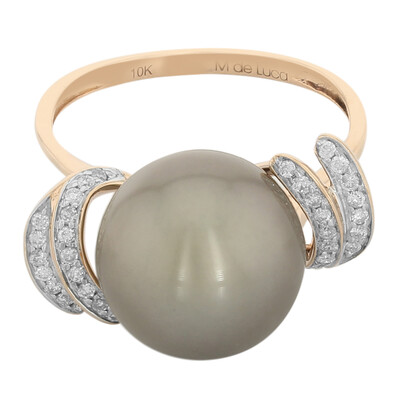 10K Tahitian Pearl Gold Ring