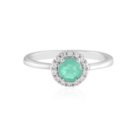 Colombian Emerald Silver Ring