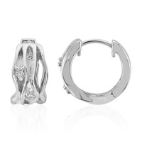 SI1 (G) Diamond Silver Earrings