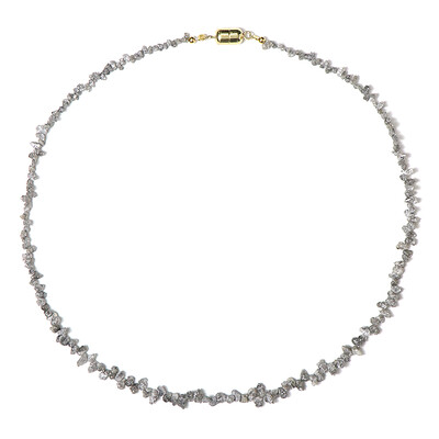 Silver Diamond Silver Necklace (Adela Silber)