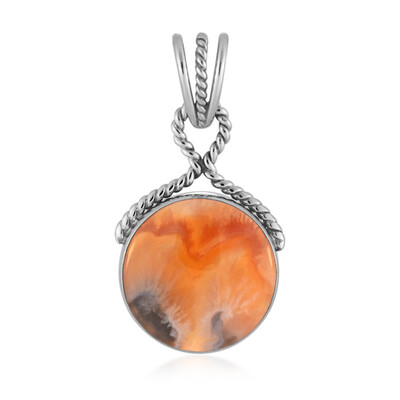 Java Plume Carnelian Silver Pendant (Bali Barong)