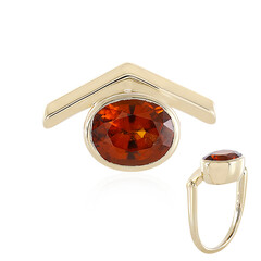 9K Hessonite Garnet Gold Ring