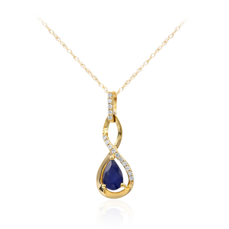 14K SOLID YELLOW GOLD 63 CT GENUINE PRECIOUS STONES high quality NECKLACE - 15 Grams, 19