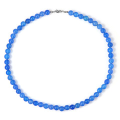 Blue Agate Silver Necklace