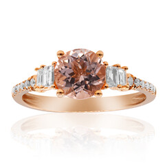 14K AAA Morganite Gold Ring (CIRARI)