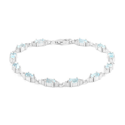 Sky Blue Topaz Silver Bracelet