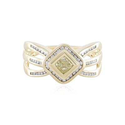 14K SI1 Yellow Diamond Gold Ring (de Melo)