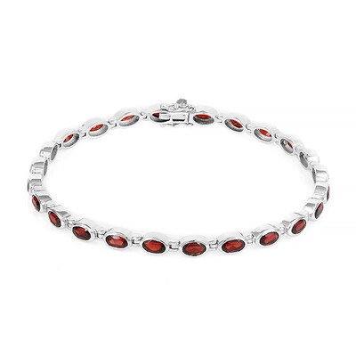 Mozambique Garnet Silver Bracelet