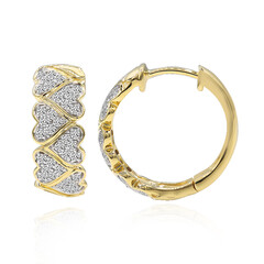 9K SI1 (G) Diamond Gold Earrings