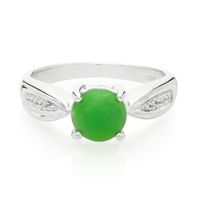 Imperial Chrysoprase Silver Ring