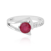 Bemainty Ruby Silver Ring