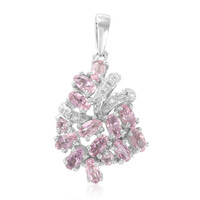 Pink Cuprian Tourmaline Silver Pendant