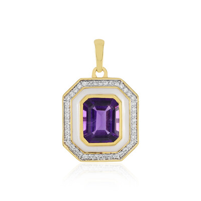 Amethyst Silver Pendant