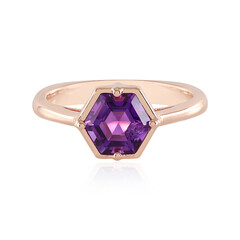 Siberian Amethyst Silver Ring (Adela Silber)