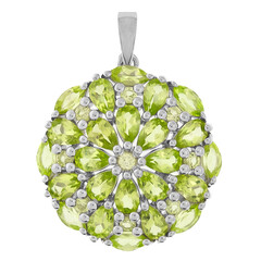 Peridot Silver Pendant