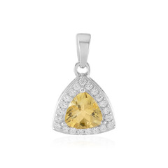 Citrine Silver Pendant