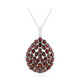 Garnet Silver Necklace