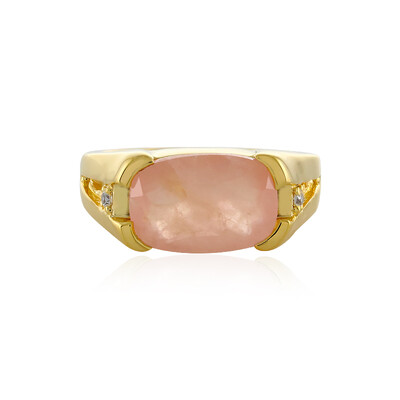 Rose Quartz Silver Ring