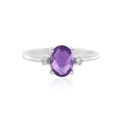 Zambian Amethyst Silver Ring