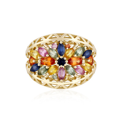 9K Orange Sapphire Gold Ring (Ornaments by de Melo)