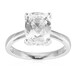 White Topaz Silver Ring